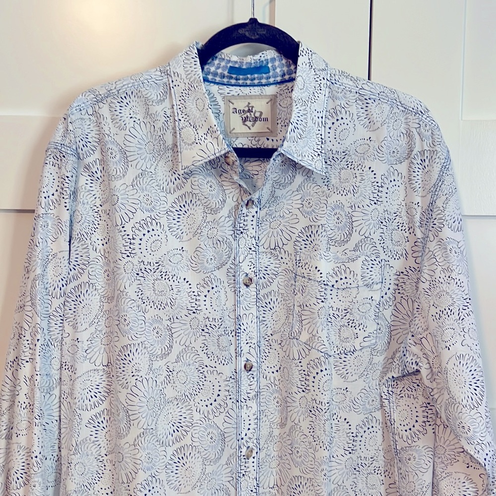 Age of Wisdom mens button up shirt